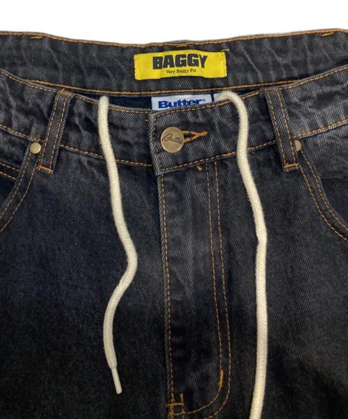 BUTTER GOODS（バターグッズ）Butter Goods (バターグッズ) デニムパンツ ブラック サイズ:86cm (W34)の古着・服飾アイテム
