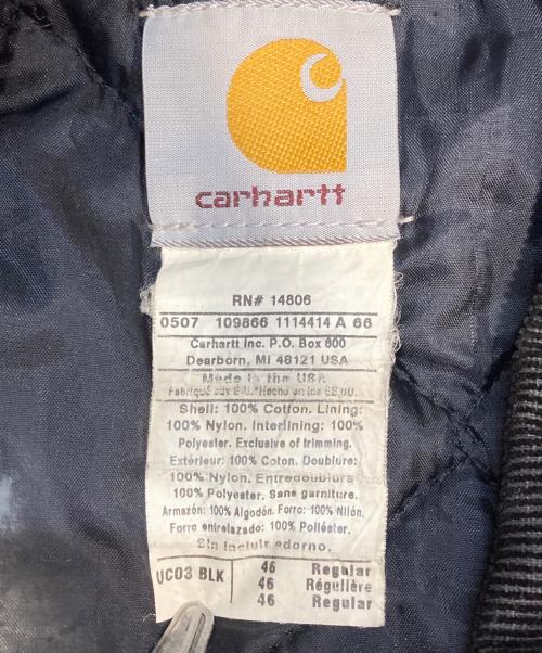 CarHartt（カーハート）CarHartt (カーハート) トラディショナルジャケット ブラック サイズ:46 regularの古着・服飾アイテム
