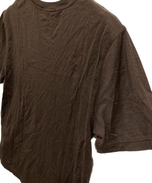 LOUIS VUITTON（ルイ ヴィトン）LOUIS VUITTON (ルイ ヴィトン) シルクコットンVネックTシャツ ブラウン サイズ:Lの古着・服飾アイテム