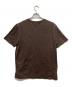 LOUIS VUITTON (ルイ ヴィトン) シルクコットンVネックTシャツ ブラウン サイズ:L：15000円