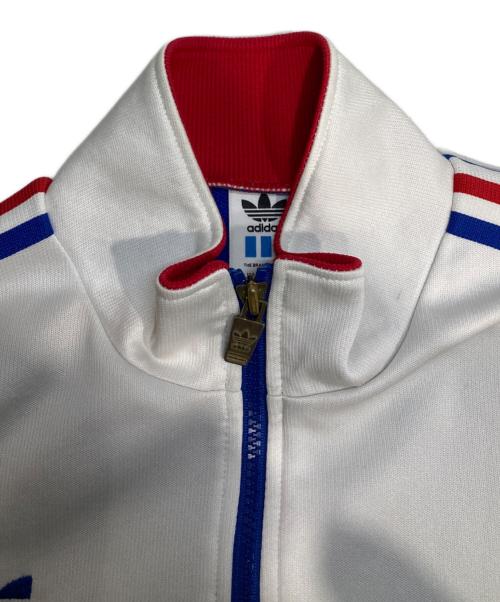 adidas Originals（アディダスオリジナル）adidas Originals (アディダスオリジナル) トラックジャケット ホワイト×ブルー サイズ:XOの古着・服飾アイテム