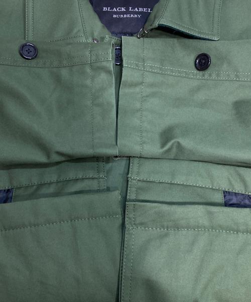 BURBERRY BLACK LABEL（バーバリーブラックレーベル）BURBERRY BLACK LABEL (バーバリーブラックレーベル) キルティングライナートレンチコート グリーン サイズ:Lの古着・服飾アイテム