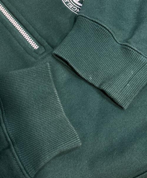 HUF（ハフ）HUF (ハフ) ハーフジップスウェット グリーン サイズ:Lの古着・服飾アイテム