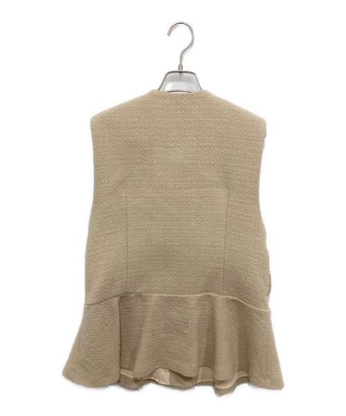 Sono（ソーノ）Sono (ソーノ) ツイードパールジレ ベージュ サイズ:1の古着・服飾アイテム