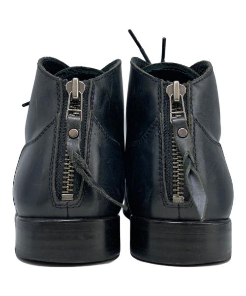 PADRONE（パドローネ）PADRONE (パドローネ) バックジップレースアップブーツ ブラック サイズ:25.5cmの古着・服飾アイテム