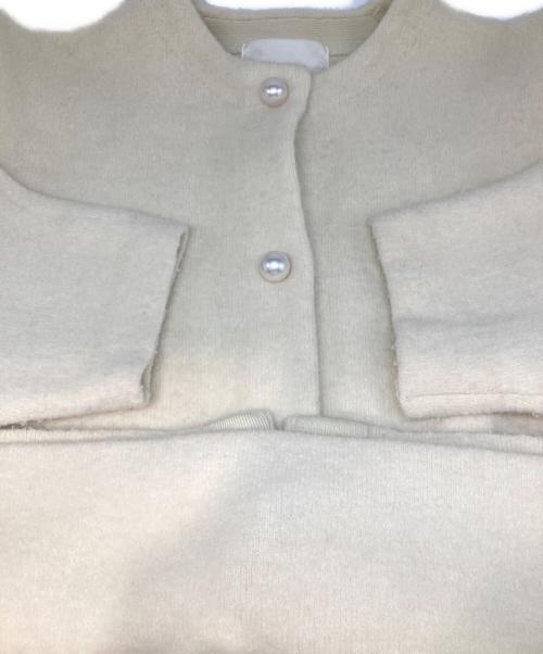 Rirandture（リランドチュール）Rirandture (リランドチュール) パール釦コクーンニットジャケット アイボリー サイズ:1の古着・服飾アイテム