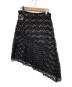 provoke (プロヴォーク) stretch lace asymmetry skirt ブラック サイズ:F：7000円