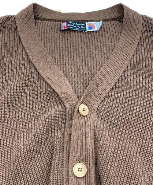 binghamton knitting company（ビンガムトンニッティングカンパニー）binghamton knitting company (ビンガムトンニッティングカンパニー) カーディガン ブラウン サイズ:Mの古着・服飾アイテム