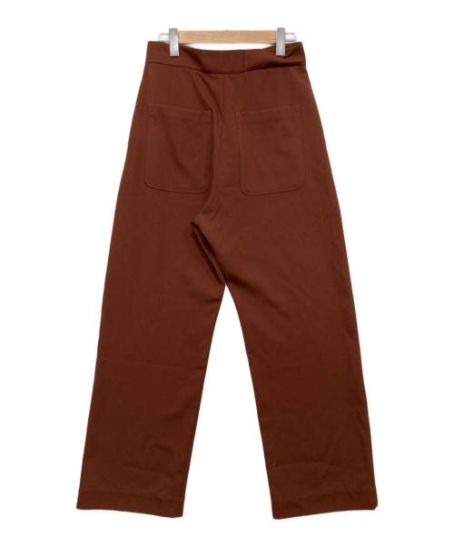 STUDIO NICHOLSON（スタジオ ニコルソン）STUDIO NICHOLSON (スタジオ ニコルソン) ZIP FRONT ROUND LEG PANT ブラウン サイズ:1 (M)の古着・服飾アイテム
