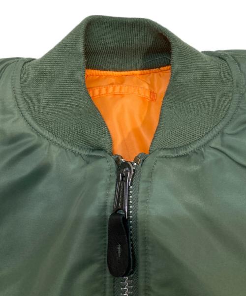 valley apparel l.l.c.（バレー アパレル）valley apparel L.L.C. (バレー アパレル) リバーシブルMA-1ジャケット オリーブ サイズ:Mの古着・服飾アイテム