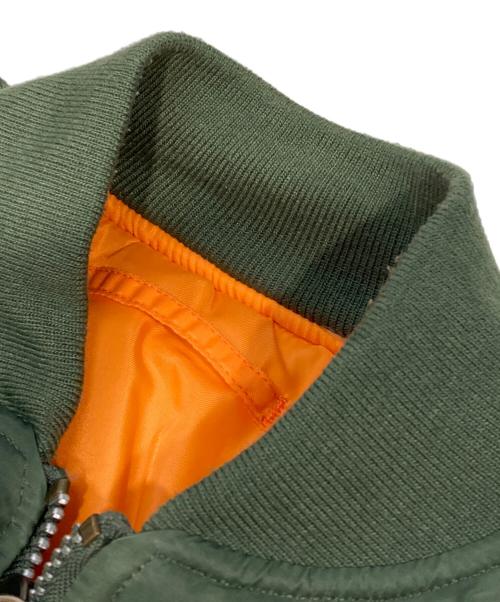 valley apparel l.l.c.（バレー アパレル）valley apparel L.L.C. (バレー アパレル) リバーシブルMA-1ジャケット オリーブ サイズ:Mの古着・服飾アイテム