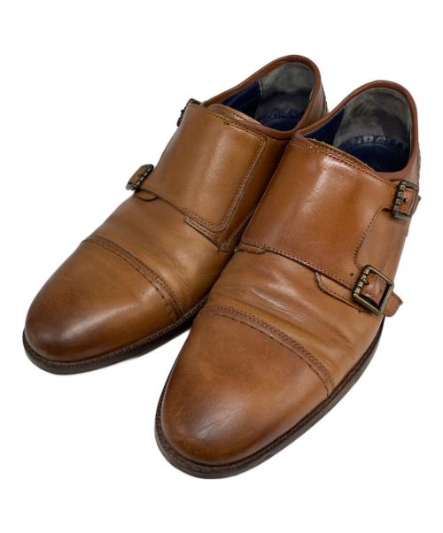 COLE HAAN（コールハーン）COLE HAAN (コールハーン) ダブルモンクレザーシューズ ブラウン サイズ:8 (26cms相当)の古着・服飾アイテム