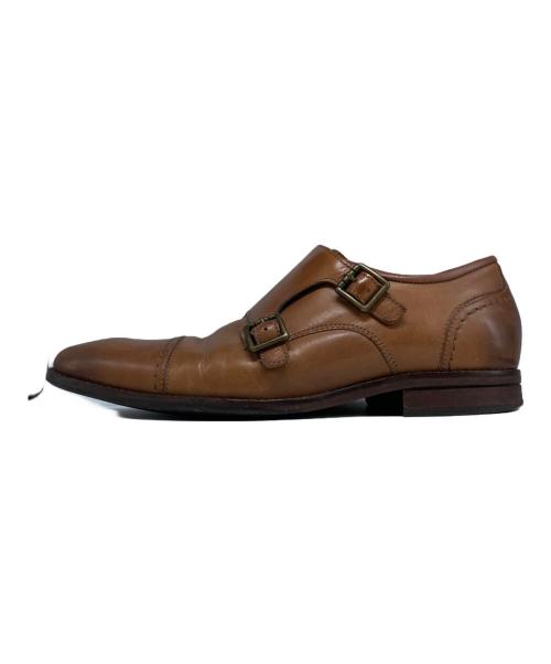 COLE HAAN（コールハーン）COLE HAAN (コールハーン) ダブルモンクレザーシューズ ブラウン サイズ:8 (26cms相当)の古着・服飾アイテム