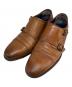 COLE HAAN（コールハーン）の古着「ダブルモンクレザーシューズ」｜ブラウン