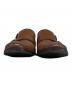 COLE HAAN (コールハーン) ダブルモンクレザーシューズ ブラウン サイズ:8 (26cms相当)：6000円