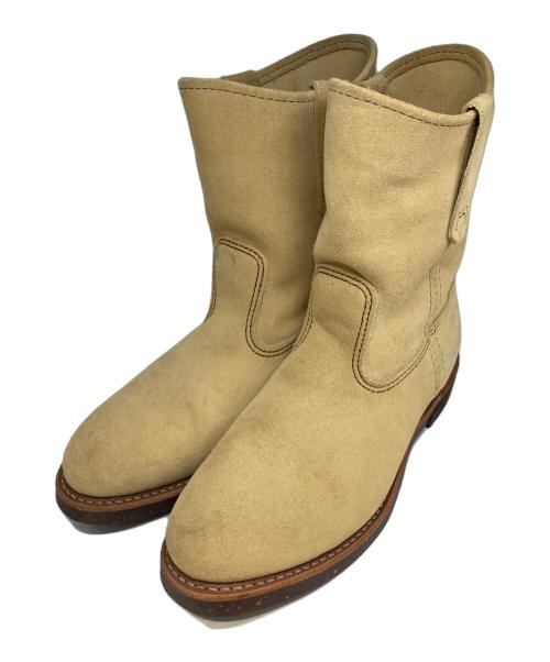 RED WING（レッドウィング）RED WING (レッドウィング) ペコスブーツ ベージュ サイズ:US8(26cm相当)の古着・服飾アイテム