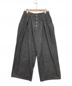 WISH FOREVERウィッシュフォーエバー）の古着「アソートクロスタックバギーパンツ」｜グレー