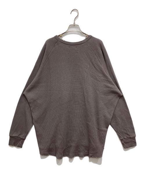 KANEMASA PHIL.（カネマサフィル）KANEMASA PHIL. (カネマサフィル) 18G HEAVY WEIGHT SCRATCHES WAFFLE グレー サイズ:Mの古着・服飾アイテム