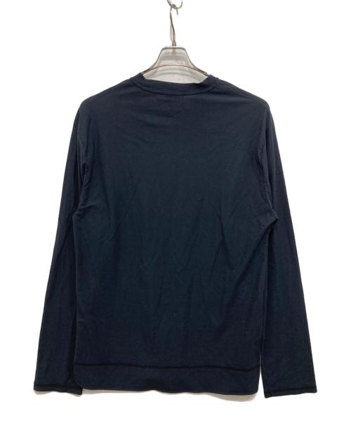 JIL SANDER（ジルサンダー）JIL SANDER (ジルサンダー) ワンポイントカットソー ネイビー サイズ:Mの古着・服飾アイテム