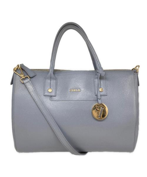 FURLA（フルラ）FURLA (フルラ) 2WAYレザーバッグ スカイブルーの古着・服飾アイテム