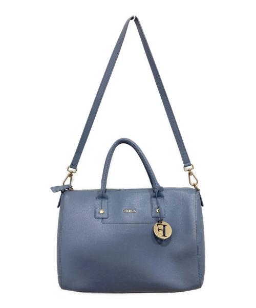 FURLA（フルラ）FURLA (フルラ) 2WAYレザーバッグ スカイブルーの古着・服飾アイテム