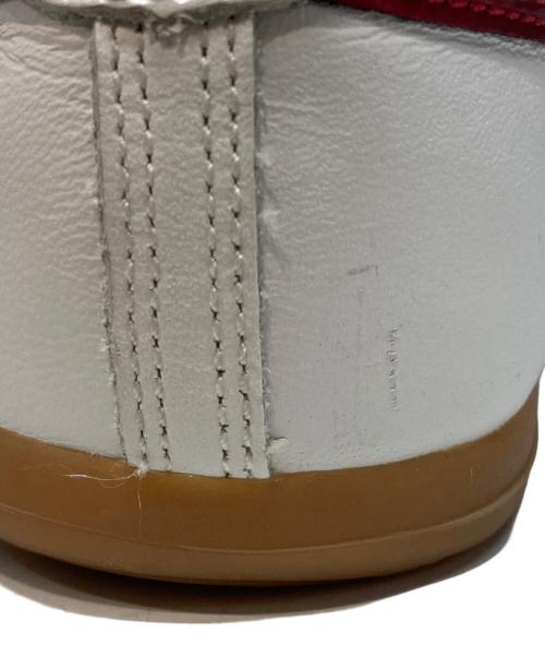 asics（アシックス）asics (アシックス) ローカットスニーカー ホワイト×レッド サイズ:24cmの古着・服飾アイテム