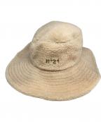 New Era×N°21ニューエラ×ヌメロヴェントゥーノ）の古着「ロゴボアハット」｜ベージュ
