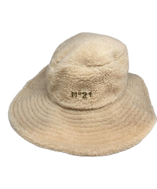 New Era（ニューエラ）New Era (ニューエラ) N°21 (ヌメロヴェントゥーノ) ロゴボアハット ベージュ 未使用品の古着・服飾アイテム