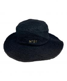 New Era×N°21（ニューエラ×ヌメロヴェントゥーノ）の古着「ロゴボアハット」｜ブラック
