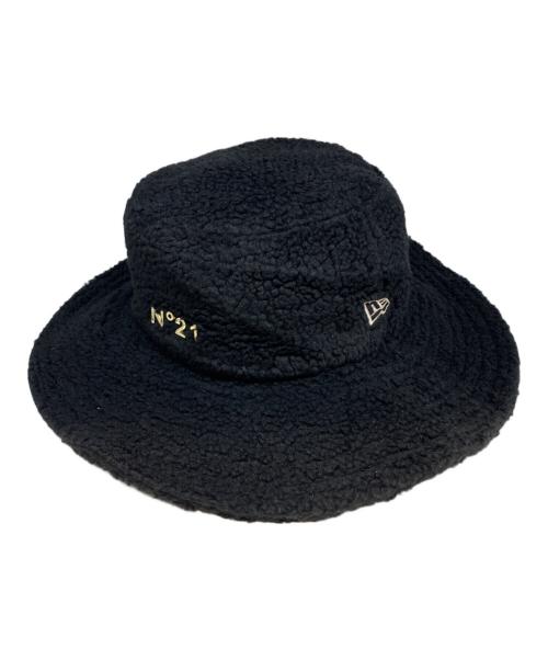New Era（ニューエラ）New Era (ニューエラ) N°21 (ヌメロヴェントゥーノ) ロゴボアハット ブラック 未使用品の古着・服飾アイテム