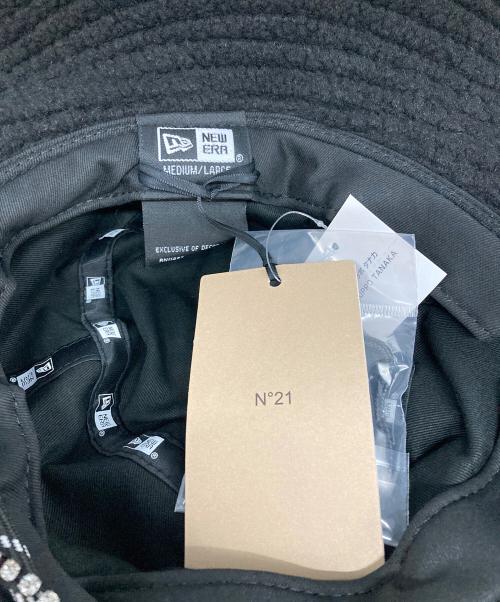 New Era（ニューエラ）New Era (ニューエラ) N°21 (ヌメロヴェントゥーノ) ロゴボアハット ブラック 未使用品の古着・服飾アイテム