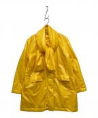 AALTOアールト）の古着「COAT WITH DRAPED HOOD 2WAY中綿コート」｜イエロー