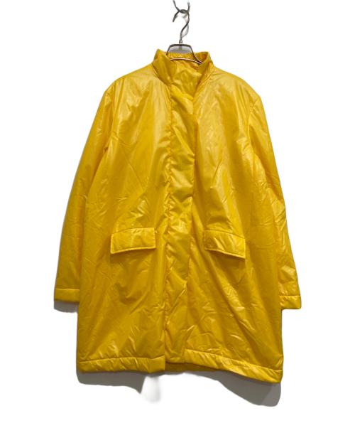 AALTO（アールト）AALTO (アールト) COAT WITH DRAPED HOOD 2WAY中綿コート イエロー サイズ:40の古着・服飾アイテム