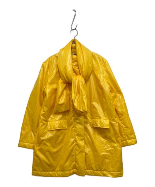 AALTO（アールト）AALTO (アールト) COAT WITH DRAPED HOOD 2WAY中綿コート イエロー サイズ:40の古着・服飾アイテム