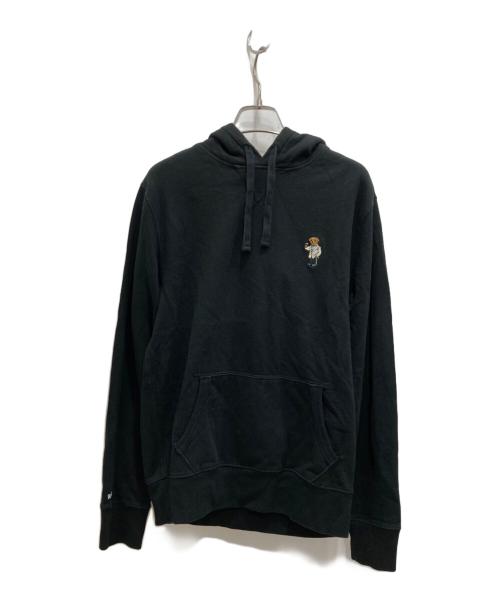POLO RALPH LAUREN（ポロ・ラルフローレン）POLO RALPH LAUREN (ポロ・ラルフローレン) ポロベア刺繍パーカー ブラック サイズ:Sの古着・服飾アイテム