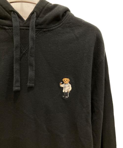 POLO RALPH LAUREN（ポロ・ラルフローレン）POLO RALPH LAUREN (ポロ・ラルフローレン) ポロベア刺繍パーカー ブラック サイズ:Sの古着・服飾アイテム