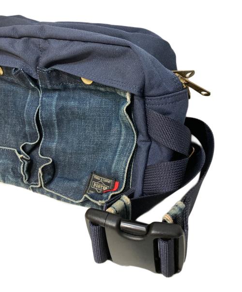 PORTER（ポーター）PORTER (ポーター) LEVI'S (リーバイス) Cordura (コーデュラ) ウエストバッグ ネイビーの古着・服飾アイテム
