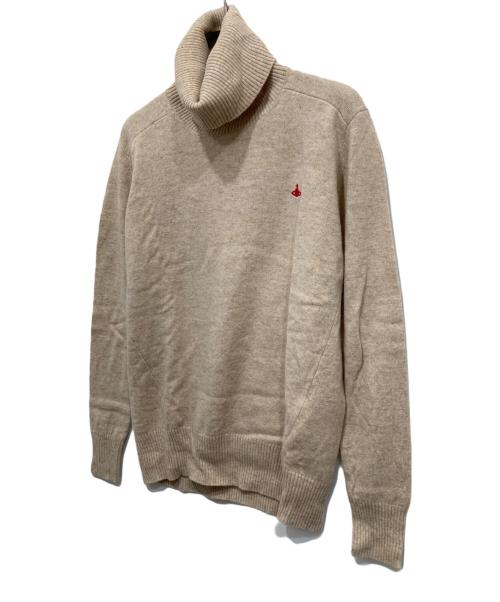 Vivienne Westwood RED LABEL（ヴィヴィアンウエストウッドレッドレーベル）Vivienne Westwood RED LABEL (ヴィヴィアンウエストウッドレッドレーベル) タートルネックニット ベージュ サイズ:2の古着・服飾アイテム
