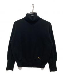 BLUE LABEL CRESTBRIDGE（ブルーレーベルクレストブリッジ）の古着「タートルネックニット」｜ブラック