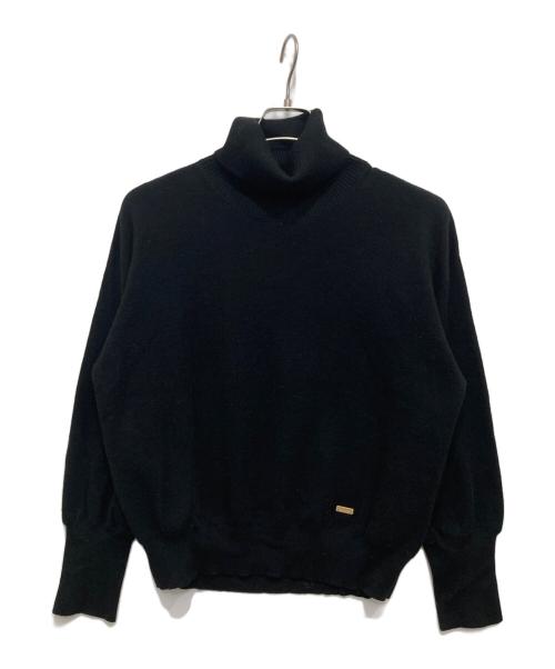 BLUE LABEL CRESTBRIDGE（ブルーレーベルクレストブリッジ）BLUE LABEL CRESTBRIDGE (ブルーレーベルクレストブリッジ) タートルネックニット ブラック サイズ:38の古着・服飾アイテム