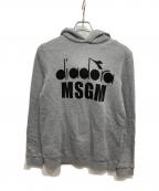 MSGM×DIADORAエムエスジーエム×ディアドラ）の古着「プリントパーカー」｜グレー