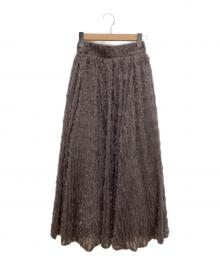 anuans（アニュアンス）の古着「チュールジャガードボリュームスカート」｜グレー