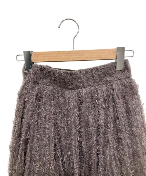 anuans（アニュアンス）anuans (アニュアンス) チュールジャガードボリュームスカート グレー サイズ:Sの古着・服飾アイテム