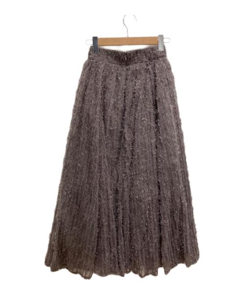 anuans（アニュアンス）anuans (アニュアンス) チュールジャガードボリュームスカート グレー サイズ:Sの古着・服飾アイテム