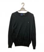 POLO RALPH LAURENポロ・ラルフローレン）の古着「ウォッシャブルメリノウールニット」｜グレー