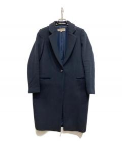 中古・古着通販】ENFOLD (エンフォルド) チェスターコート ネイビー