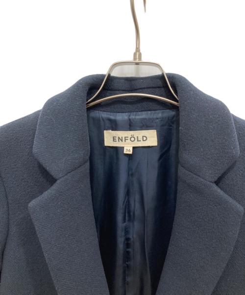 ENFOLD（エンフォルド）ENFOLD (エンフォルド) チェスターコート ネイビー サイズ:36の古着・服飾アイテム