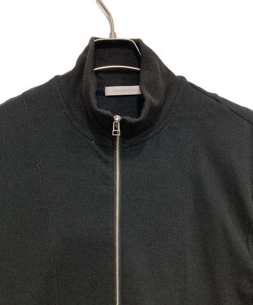 chignon（シニヨン）chignon (シニヨン) ハーフZIPカットワンピース ブラック サイズ:Fの古着・服飾アイテム