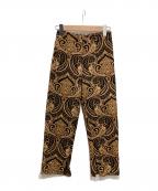 chignonシニヨン）の古着「ジャガードパンツ」｜ブラウン