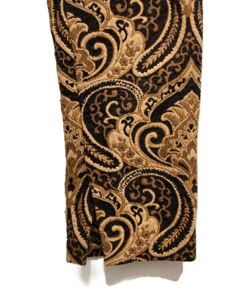 chignon（シニヨン）chignon (シニヨン) ジャガードパンツ ブラウン サイズ:Fの古着・服飾アイテム